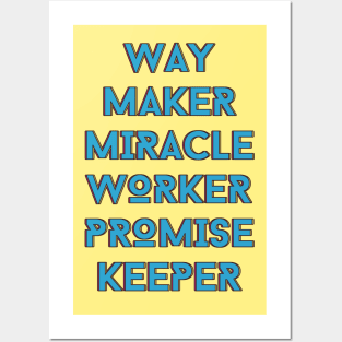 Way maker miracle worker promise keeper | Christian Posters and Art